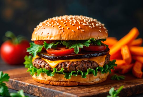 Juicy burgers served at city chippy takeaway in Manchester